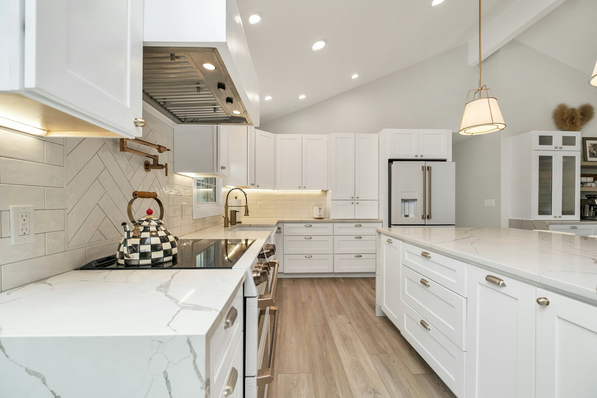 Completed kitchen remodeling work